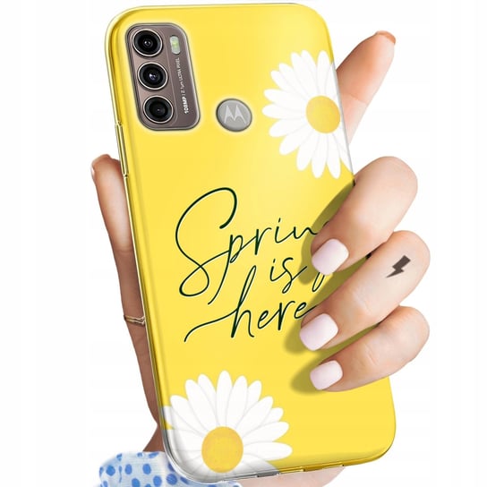 Etui Do Motorola Moto G60 Wzory Wiosna Wiosenne Spring Obudowa Pokrowiec Motorola