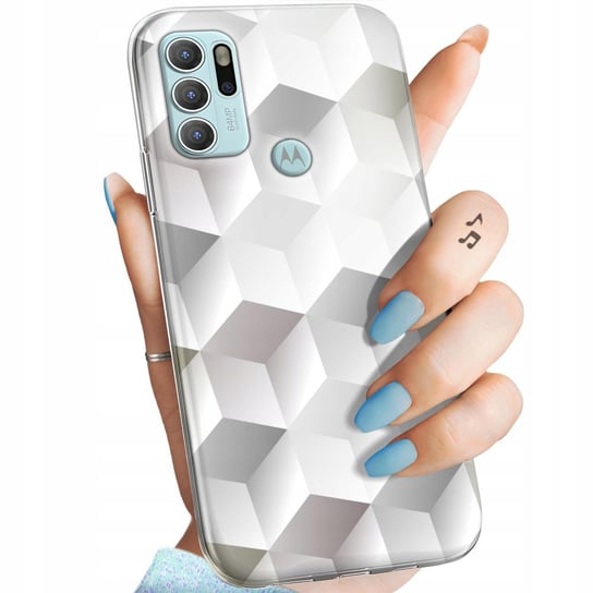 Etui Do Motorola Moto G60S Wzory 3D Geometryczne Iluzja Obudowa Pokrowiec Motorola