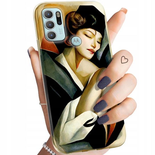 Etui Do Motorola Moto G60S Wzory Art Deco Łempicka Tamara Barbier Obudowa Motorola