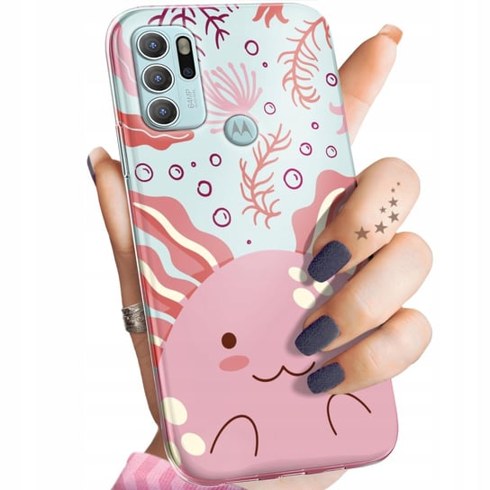 Etui Do Motorola Moto G60S Wzory Axolotl Aksolotl Z Aksolotlem Obudowa Case Motorola