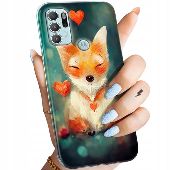 Etui Do Motorola Moto G60S Wzory Liski Lisy Fox Obudowa Pokrowiec Case Motorola