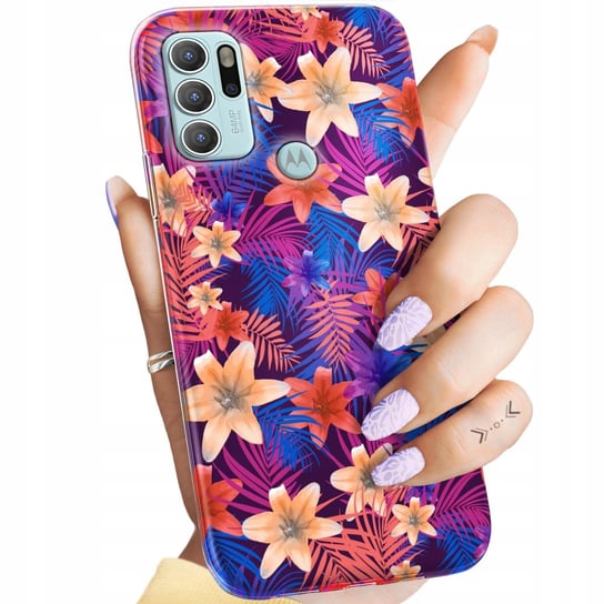 ETUI DO MOTOROLA MOTO G60S WZORY TROPIC TROPIKALNE TROPIKI EGZOTYKA OBUDOWA Motorola