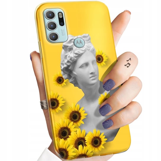 ETUI DO MOTOROLA MOTO G60S WZORY ŻÓŁTE SŁONECZNE YELLOW OBUDOWA POKROWIEC Motorola