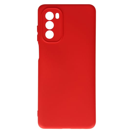 Etui Do Motorola Moto G62 5G Półsztywne Miękkie W Dotyku Cienkie Czerwone Avizar