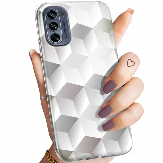 Etui Do Motorola Moto G62 5G Wzory 3D Geometryczne Iluzja Obudowa Case Motorola