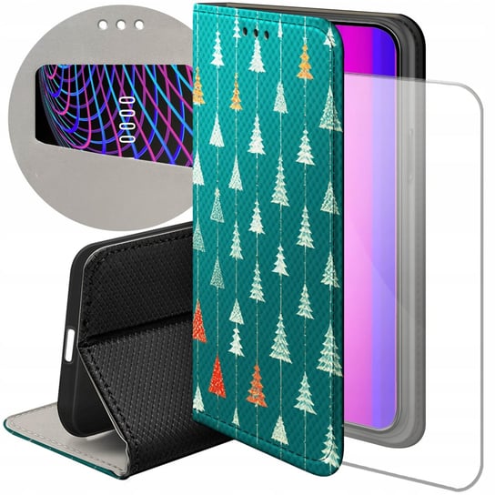 Etui Do Motorola Moto G62 5G Wzory Choinka Święta Boże Narodzenie +Szkło Hello Case