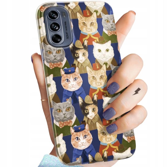 Etui Do Motorola Moto G62 5G Wzory Koty Kociaki Kotki Obudowa Pokrowiec Motorola