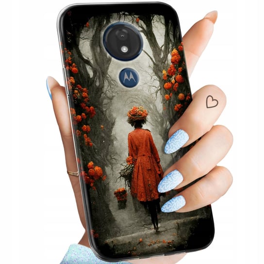 Etui Do Motorola Moto G7 Power Wzory Jesień Liście Autumn Obudowa Case Motorola