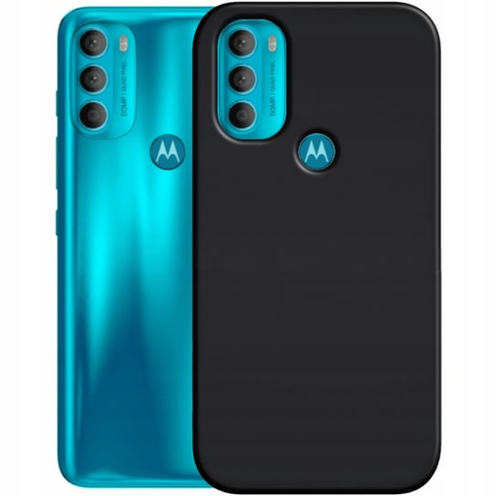 Etui Do Motorola Moto G71 5G Gumowe Obudowa Czarne Matowe Silikon Pokrowiec Motorola