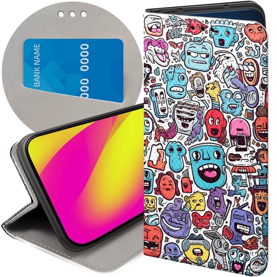 ETUI DO MOTOROLA MOTO G71 5G WZORY DOODLE ZWIERZĘTA POTWORY RYSUNKI FUTERAŁ Motorola