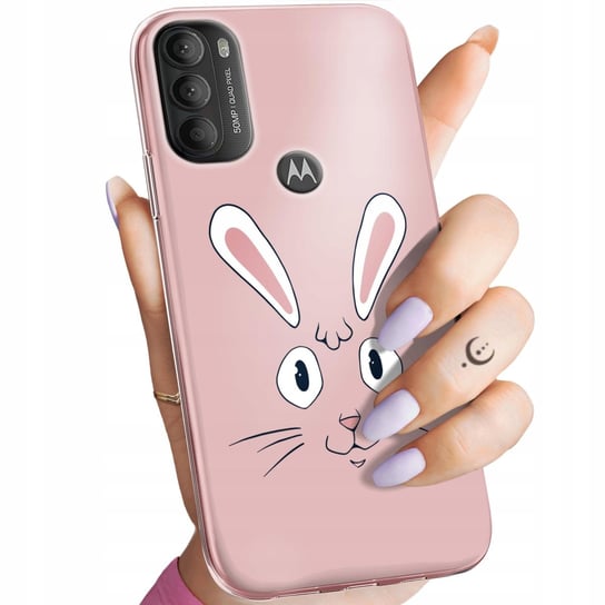 Etui Do Motorola Moto G71 5G Wzory Królik Zając Bunny Obudowa Pokrowiec Motorola