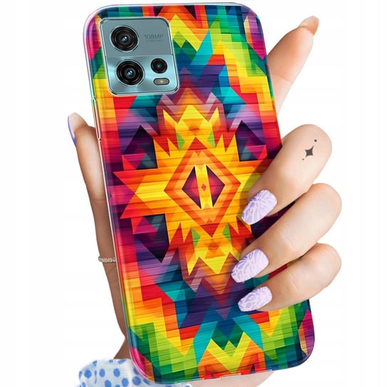 ETUI DO MOTOROLA MOTO G72 WZORY AZTECKIE AZTEC AZTECY OBUDOWA POKROWIEC Motorola