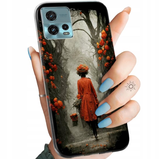 Etui Do Motorola Moto G72 Wzory Jesień Liście Autumn Obudowa Pokrowiec Motorola