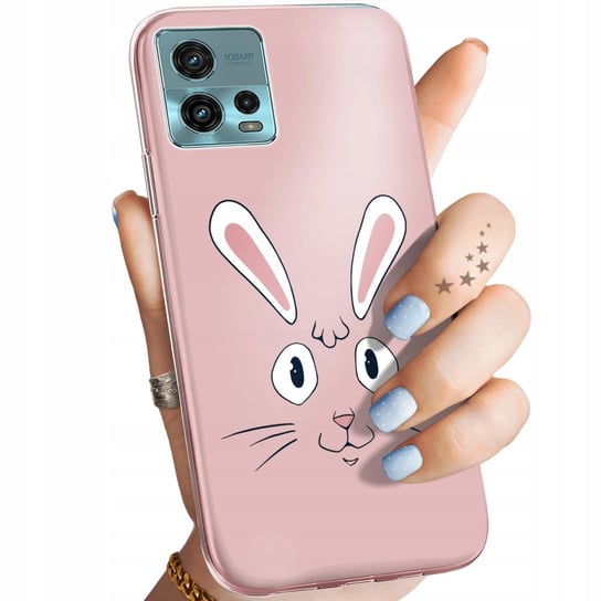 Etui Do Motorola Moto G72 Wzory Królik Zając Bunny Obudowa Pokrowiec Case Motorola