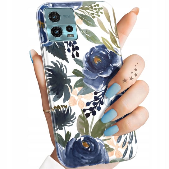 Etui Do Motorola Moto G72 Wzory Kwiaty Kwieciste Flower Obudowa Pokrowiec Motorola