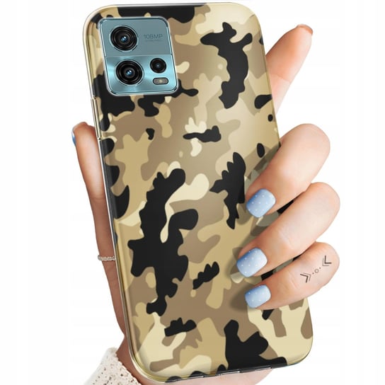 Etui Do Motorola Moto G72 Wzory Moro Wojskowe Militarne Obudowa Pokrowiec Motorola