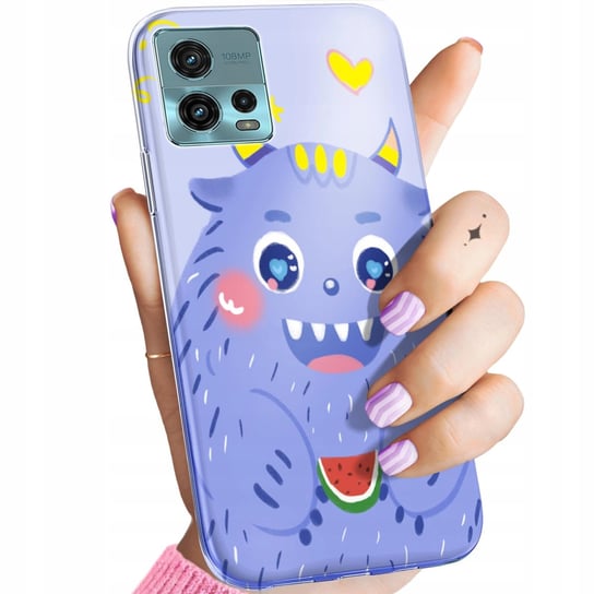 ETUI DO MOTOROLA MOTO G72 WZORY POTWORY POTWÓR MONSTER OBUDOWA POKROWIEC Motorola