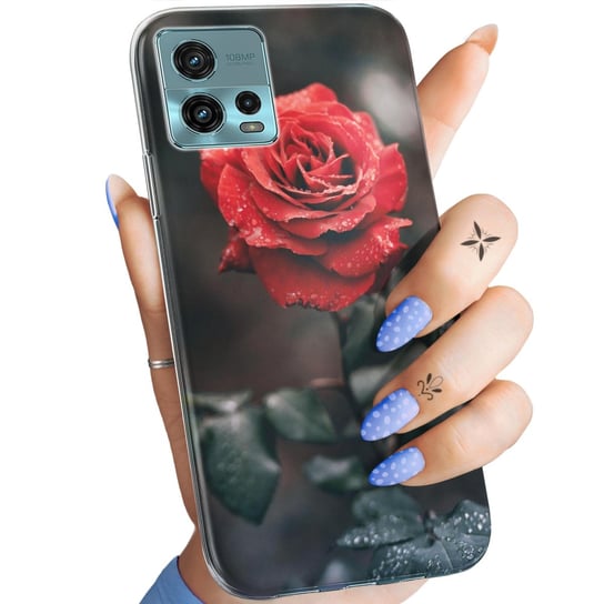 Etui Do Motorola Moto G72 Wzory Róża Z Różą Rose Obudowa Pokrowiec Case Motorola