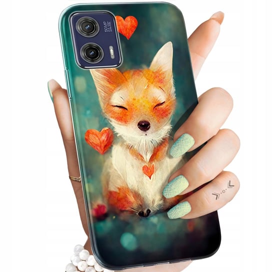 Etui Do Motorola Moto G73 Wzory Liski Lisy Fox Obudowa Pokrowiec Case Motorola