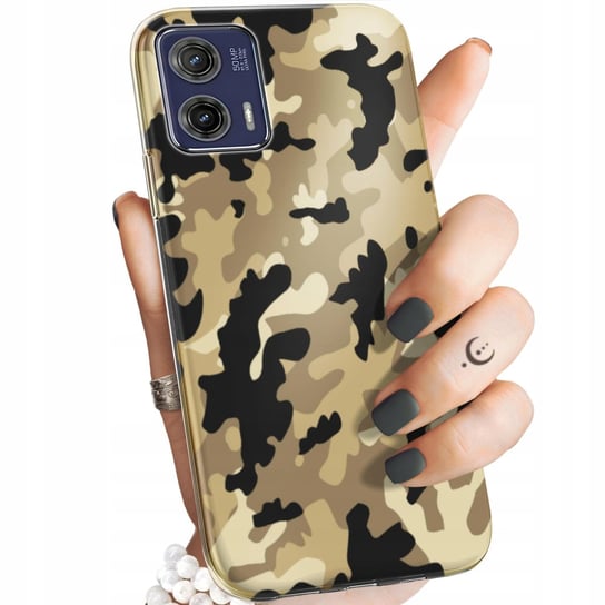 Etui Do Motorola Moto G73 Wzory Moro Wojskowe Militarne Obudowa Pokrowiec Motorola