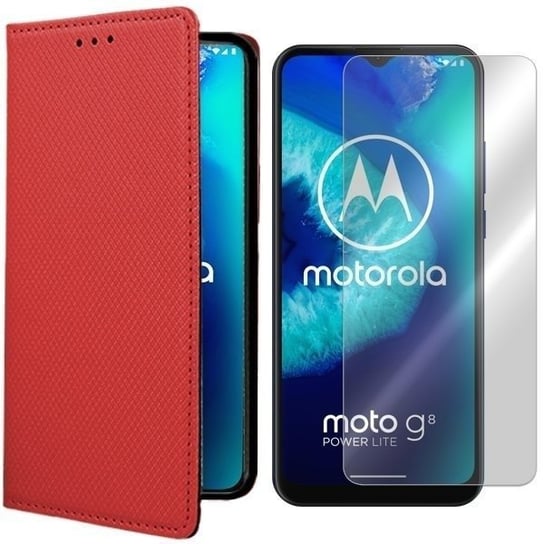 Etui Do Motorola Moto G8 Power Lite Magnet + Szkło VegaCom