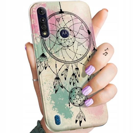 Etui Do Motorola Moto G8 Power Lite Wzory Boho Łapacz Snów Pióra Obudowa Motorola