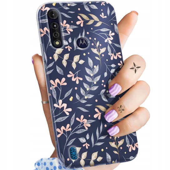 Etui Do Motorola Moto G8 Power Lite Wzory Floral Botanika Bukiety Obudowa Motorola