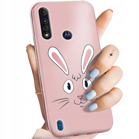 Etui Do Motorola Moto G8 Power Lite Wzory Królik Zając Bunny Obudowa Case Motorola