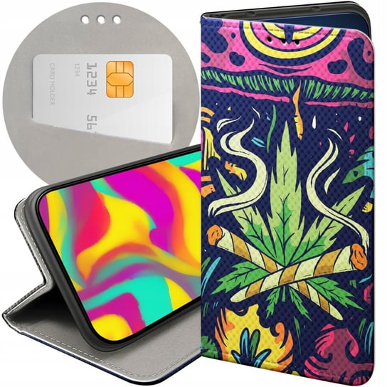 Etui Do Motorola Moto G8 Power Wzory Ganja Marihuana Cannabis Zioło Futerał Motorola