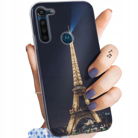 Etui Do Motorola Moto G8 Power Wzory Paryż Francja Eiffel Obudowa Pokrowiec Motorola