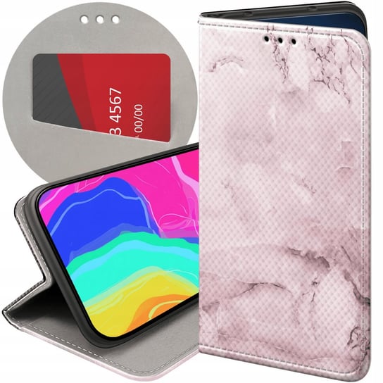 ETUI DO MOTOROLA MOTO G8 POWER WZORY RÓŻOWE GOLDEN ROSE PUDROWY RÓŻ FUTERAŁ Motorola