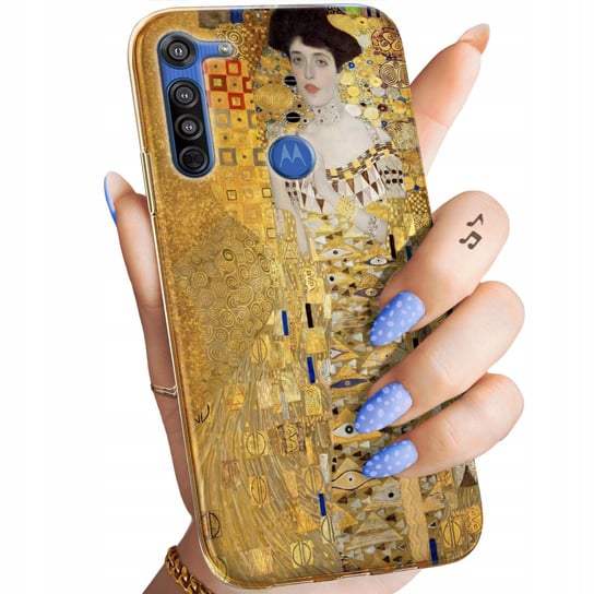 Etui Do Motorola Moto G8 Wzory Klimt Gustav Pocałunek Obudowa Pokrowiec Motorola