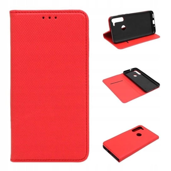 Etui Do Motorola Moto G8 Xt2045 Smart Magnet Czerwone Pokrowiec Case Obudowa GSM-HURT