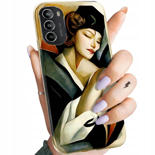 Etui Do Motorola Moto G82 Wzory Art Deco Łempicka Tamara Barbier Obudowa Motorola