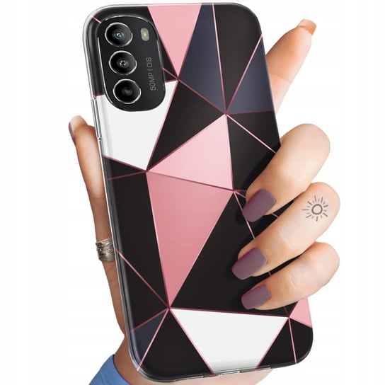 Etui Do Motorola Moto G82 Wzory Mozaika Sztuka Kolorowa Obudowa Pokrowiec Motorola