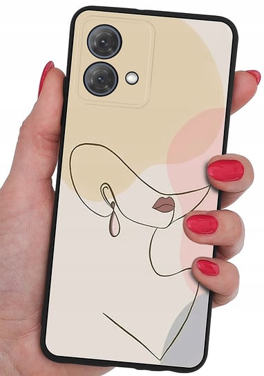 Etui Do Motorola Moto G84 5G Case Wzory Soft Matt Plecki + Szkło 9H Krainagsm