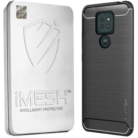 Etui Do Motorola Moto G9 Case Imesh Carbon + Szkło iMesh