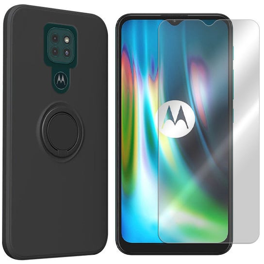 Etui Do Motorola Moto G9 Play Velvet Finger +Szkło VegaCom