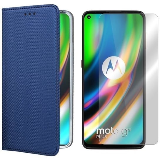 Etui Do Motorola Moto G9 Plus Case Magnet + Szkło VegaCom