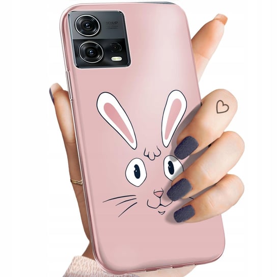 Etui Do Motorola Moto S30 Pro 5G / Edge 30 Fusion Wzory Królik Zając Bunny Motorola