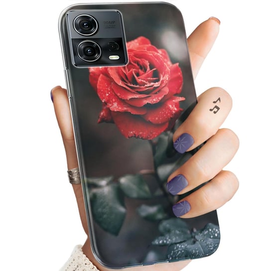 Etui Do Motorola Moto S30 Pro 5G / Edge 30 Fusion Wzory Róża Z Różą Rose Motorola