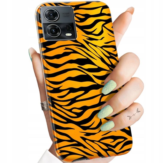 ETUI DO MOTOROLA MOTO S30 PRO 5G / EDGE 30 FUSION WZORY TYGRYS TYGRYESK Motorola