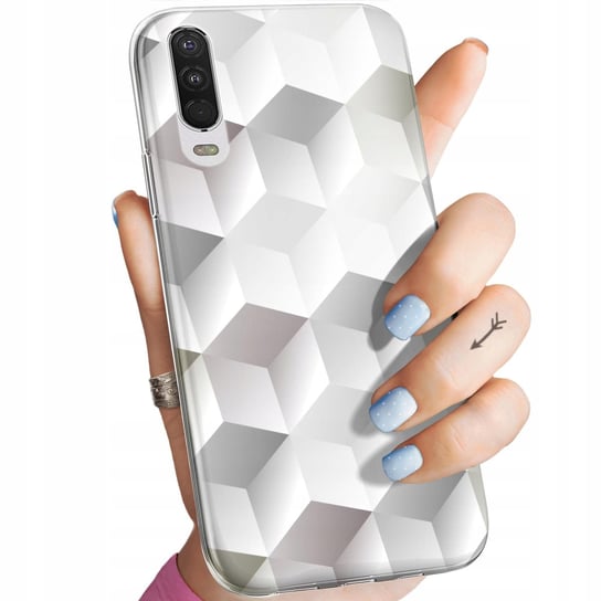 Etui Do Motorola One Action / P40 Power Wzory 3D Geometryczne Iluzja Case Motorola