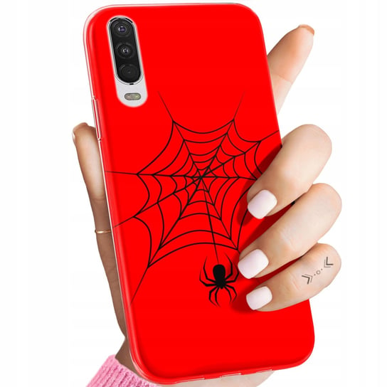 Etui Do Motorola One Action / P40 Power Wzory Pająk Spider Pajęczyna Case Motorola