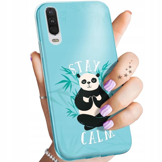 Etui Do Motorola One Action / P40 Power Wzory Panda Bambus Pandy Obudowa Motorola