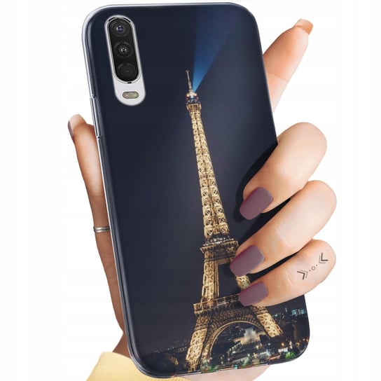 Etui Do Motorola One Action / P40 Power Wzory Paryż Francja Eiffel Obudowa Motorola