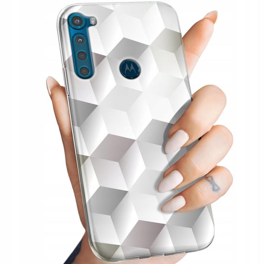 Etui Do Motorola One Fusion Plus Wzory 3D Geometryczne Iluzja Obudowa Case Motorola
