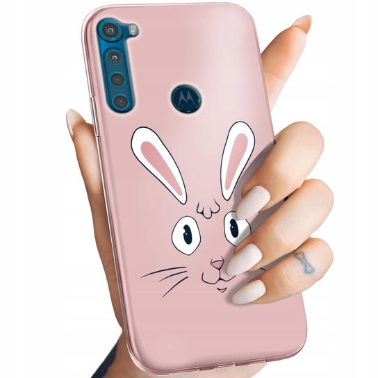 Etui Do Motorola One Fusion Plus Wzory Królik Zając Bunny Obudowa Pokrowiec Motorola