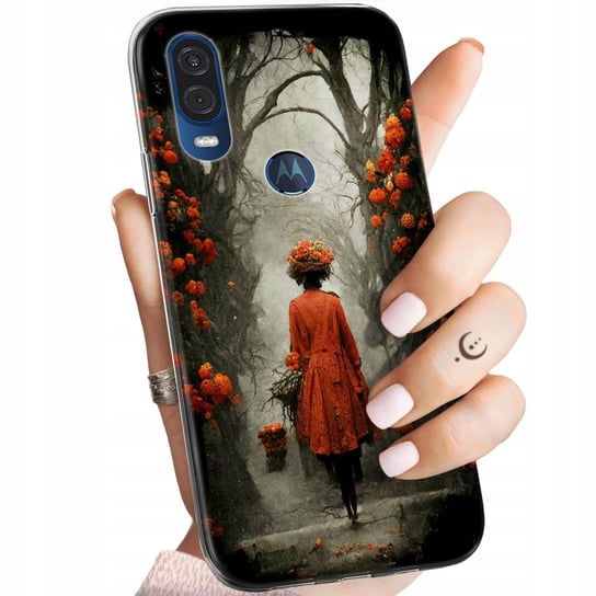 Etui Do Motorola One Vision / P40 Wzory Jesień Liście Autumn Obudowa Case Motorola