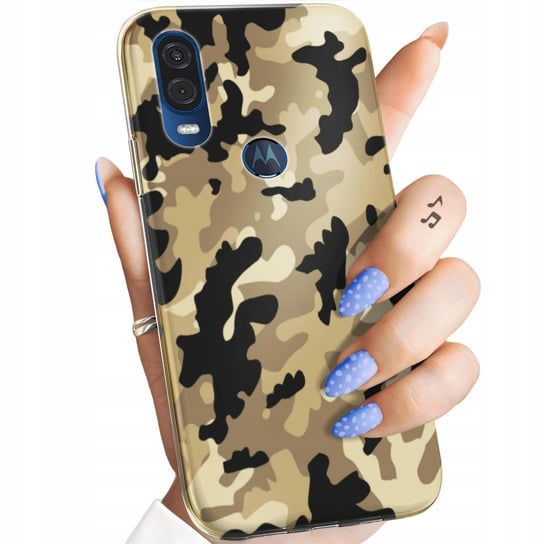 Etui Do Motorola One Vision / P40 Wzory Moro Wojskowe Militarne Obudowa Motorola